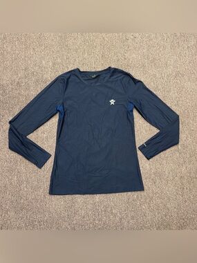 Women’s Small Navy Kingsland Long Sleeve Horseback Riding Sunshirt. Good Conditi